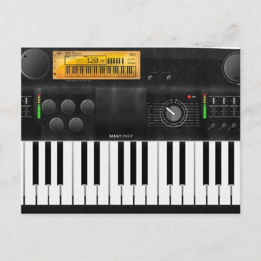 電子キーボード ポストカード (正面)