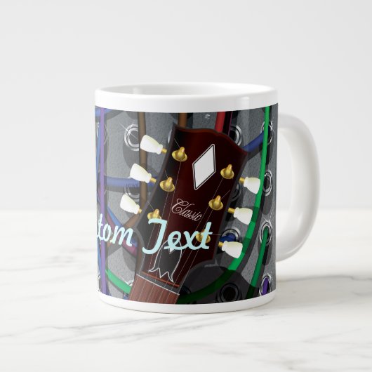 電子ギター及びミュージカルアンプ ジャンボコーヒーマグカップ (正面右)