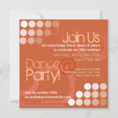 電子グランジなダンスパーティーの誕生日の招待状 招待状 (裏面)