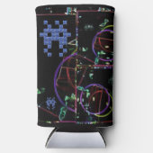 電子ゲームの滝 スリム缶クーラー (正面)
