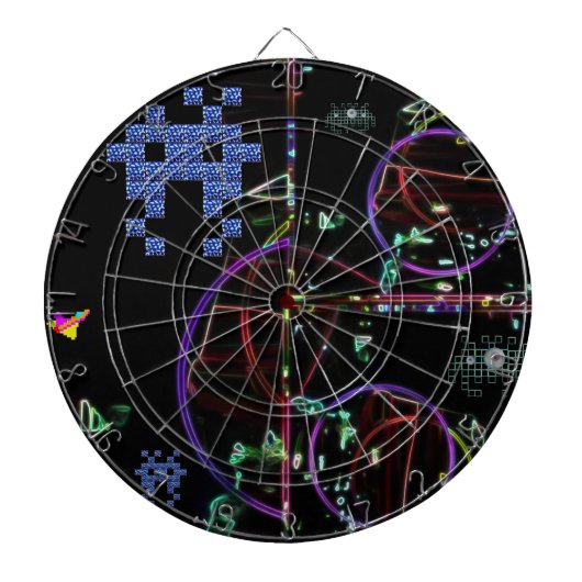 電子ゲームの滝 ダーツボード (正面)
