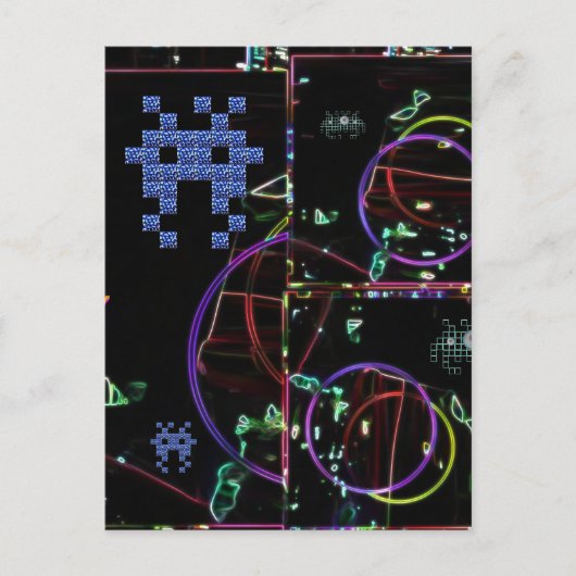 電子ゲームの滝 ポストカード (正面)