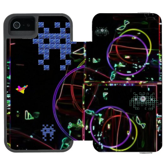 電子ゲームの滝 INCIPIO iPhoneウォレットケース (フォリオ Open)