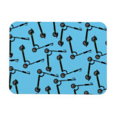 電子スクーター模様 マグネット (横)