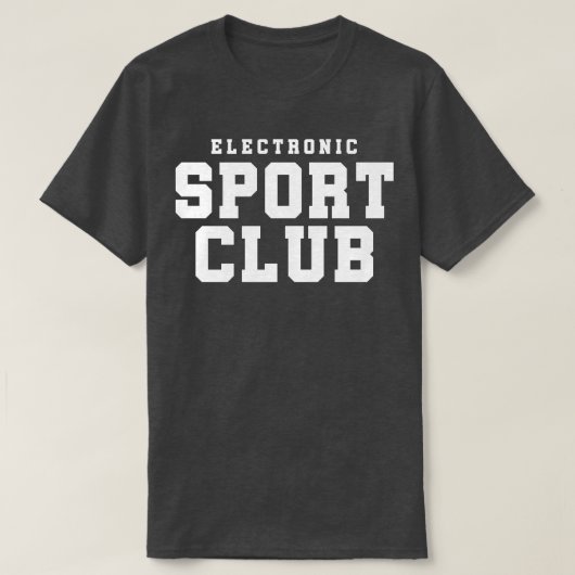 電子スポーツクラブ Tシャツ (デザイン正面)