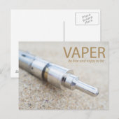 電子タバコとVAPE ポストカード (正面/裏面)