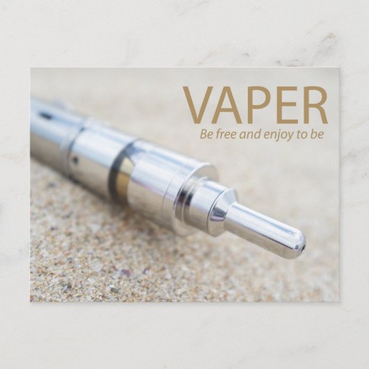 電子タバコとVAPE ポストカード (正面)