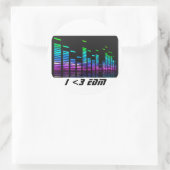 電子ダンスミュージックのシール ラウンドシール (バッグ)