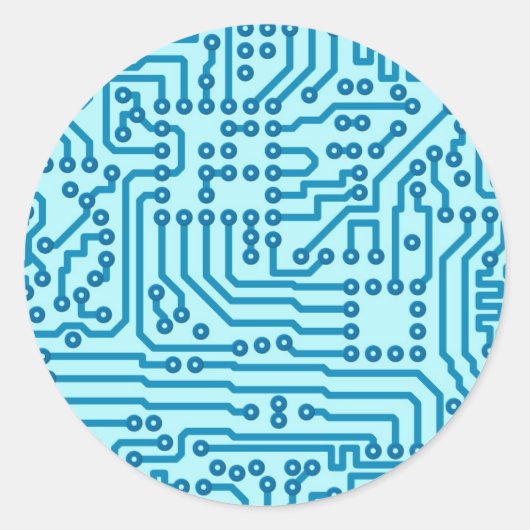 電子デジタル回路基板 ラウンドシール (正面)