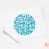 電子デジタル回路基板 ラウンドシール (封筒)