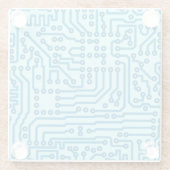 電子デジタル回路板 ガラスコースター (裏面)
