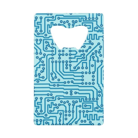 電子デジタル回路板 クレジットカード栓抜き (正面)