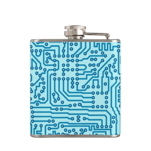 電子デジタル回路板 フラスク (裏面)