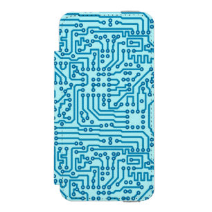 電子デジタル回路板 iPhone SE/5/5sウォレットケース