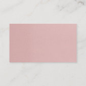 電子デスクトップワークスペースピンク色の背景 名刺 (裏面)