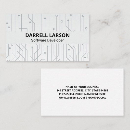 電子ノード | 回路 名刺 (正面/裏面)