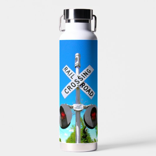 電子ベル付き踏切 ウォーターボトル (正面)