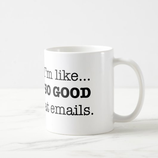 電子メールでそうよい コーヒーマグカップ (右)