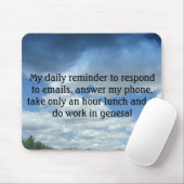電子メールに答える私の毎日のメモ… マウスパッド (マウス)