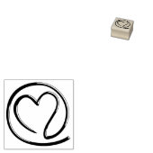 電子メールを送信 – ハートデザイン+アイディア ラバースタンプ (押印)