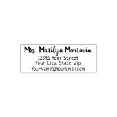 電子メールシンプルによる差出人住所 セルフインキングスタンプ (デザイン)