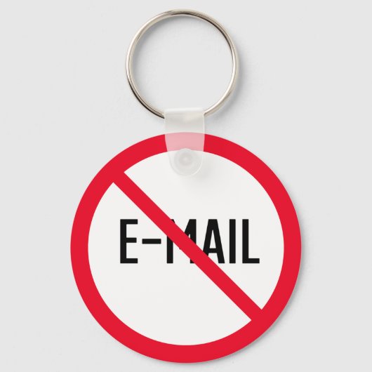 電子メール署名を確認しない |メタルサークルのキーチェーン キーホルダー (正面)