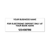 電子モダン預金銀行裏書 セルフインキングスタンプ (デザイン)