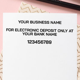 電子モダン預金銀行裏書 セルフインキングスタンプ