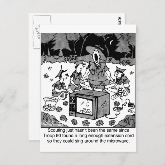 電子レのまわりにンジの歌 ポストカード (正面/裏面)