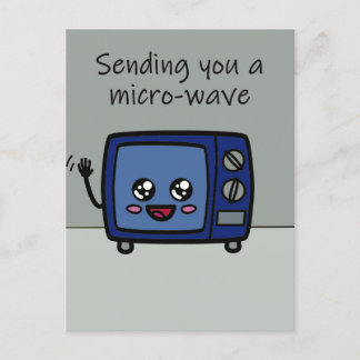電子レンジでの送迎 ポストカード