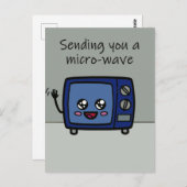 電子レンジでの送迎 ポストカード (正面/裏面)