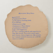 電子レンジ付き丸ペペロニピザ枕レシピ ラウンドクッション (裏面)