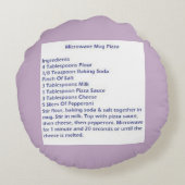 電子レンジ付き丸ペペロニピザ枕レシピ ラウンドクッション (裏面)