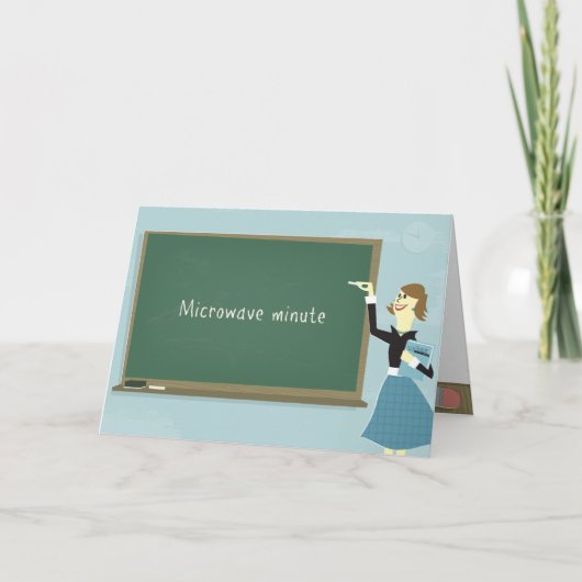 電子レンジ分挨拶カード カード (正面)