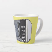 電子レンジ漫画イラストレーション カフェラテマグ (右アングル)