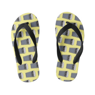 電子レンジ漫画イラストレーション キッズビーチサンダル