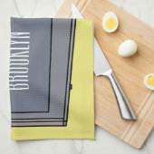 電子レンジ漫画イラストレーション キッチンタオル (四つ折り)