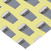 電子レンジ漫画イラストレーション ショートテーブルランナー (コーナー)