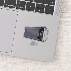 電子レンジ漫画イラストレーション シール