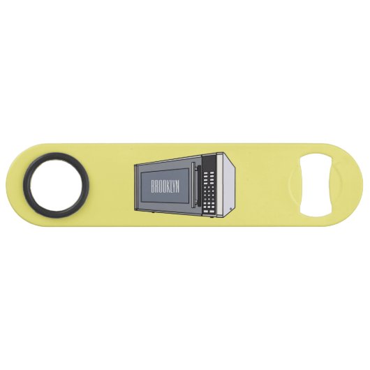 電子レンジ漫画イラストレーション スピード栓抜き (正面(横))