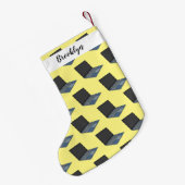 電子レンジ漫画イラストレーション スモールクリスマスストッキング (裏面 (吊り時))