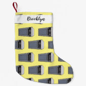 電子レンジ漫画イラストレーション スモールクリスマスストッキング (正面)