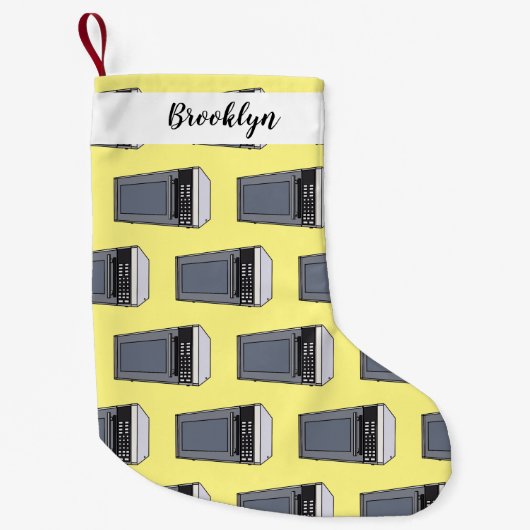 電子レンジ漫画イラストレーション スモールクリスマスストッキング (正面)