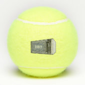 電子レンジ漫画イラストレーション テニスボール (裏面)