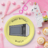 電子レンジ漫画イラストレーション ペーパープレート (パーティー)