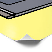 電子レンジ漫画イラストレーション ポスター (コーナー)