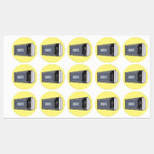 電子レンジ漫画イラストレーション ラベル (シート)