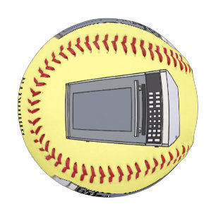 電子レンジ漫画イラストレーション 野球ボール