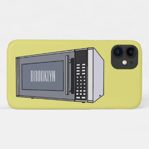 電子レンジ漫画イラストレーション iPhone 11 ケース