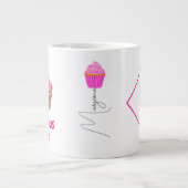 電子レンジ用の大きなマグカップ（20ozカップケーキマグカップ） ジャンボコーヒーマグカップ (正面)